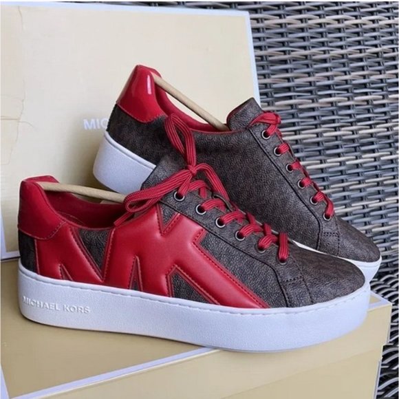 Michael Kors Poppy Lace Up MK Sig Small WMNS - Picture 7 of 16